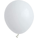 Set 12 Baloane, Flippy, din Latex Standard, 30 cm, Alb - vivimall.ro