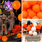 Set 12 Baloane, Flippy, din Latex Standard, 30 cm, Portocaliu - vivimall.ro