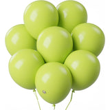 Set 12 Baloane, Flippy, din Latex Standard, 30 cm, Verde Lime - vivimall.ro