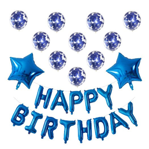 Set 12 Baloane Pentru Aniversare Happy Birthday | BalloonMagic