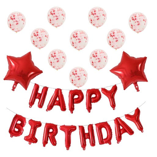 Set 12 Baloane Pentru Aniversare Happy Birthday | BalloonMagic