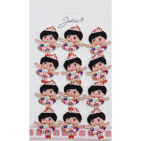 Set 12 Brose Martisor pentru Copii Fetita cu Coronita - vivimall.ro