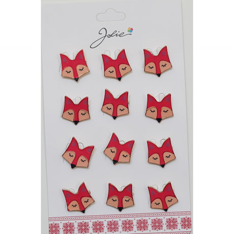 Set 12 Brose Martisor pentru Copii Vulpe - vivimall.ro