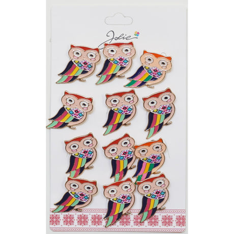 Set 12 Brose Martisor Primavara Pasare Colorata - vivimall.ro