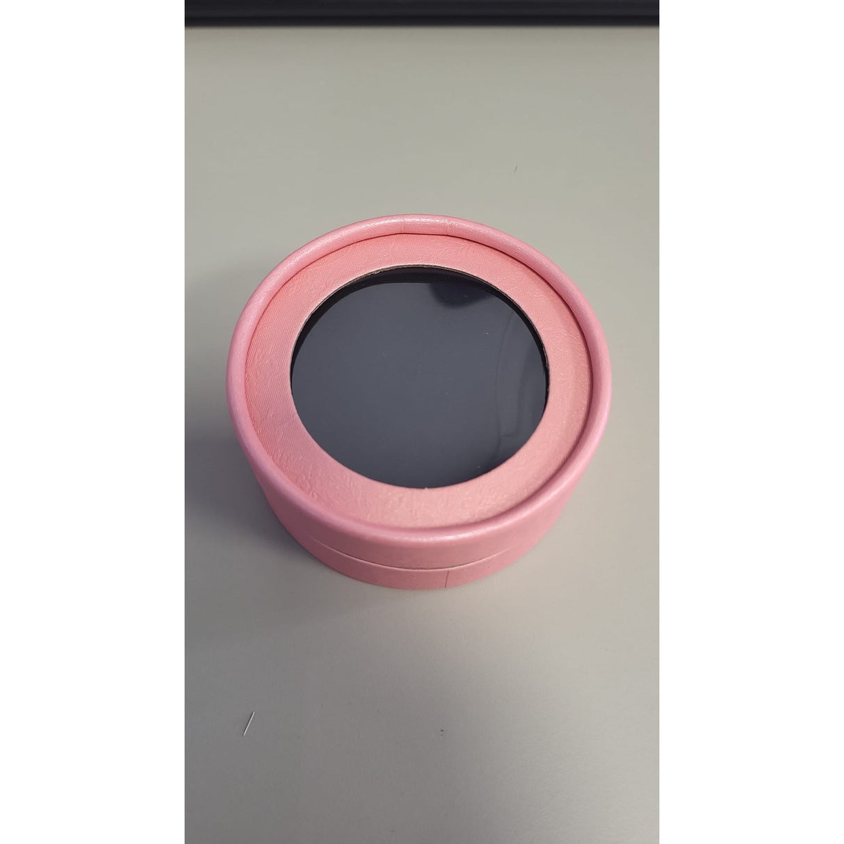 Set 12 Cutii pentru Martisoare/Brose, Model Rotund cu Display, Roz, 8 cm - vivimall.ro