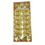 Set 12 fundite pentru brad, Aurii, 6 x 8 cm, din poliester, Vivimall - vivimall.ro