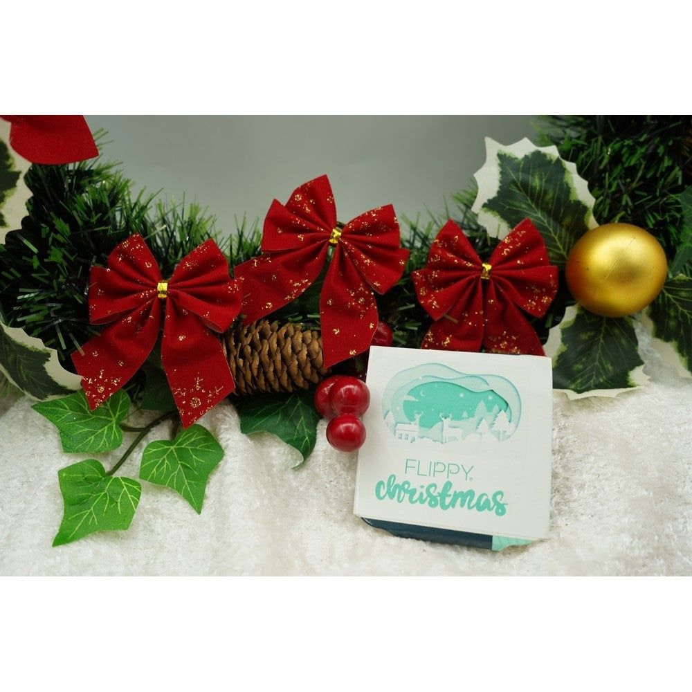 Set 12 fundite pentru brad, Rosii, 6 x 8 cm, din poliester, Vivimall - vivimall.ro