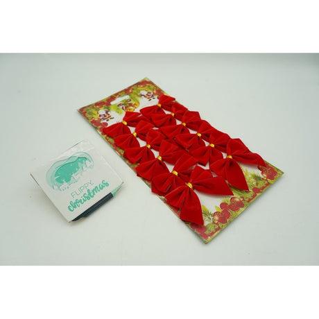 Set 12 fundite pentru brad, Rosii, clasice , 5 x 5 cm, din poliester, Vivimall - vivimall.ro