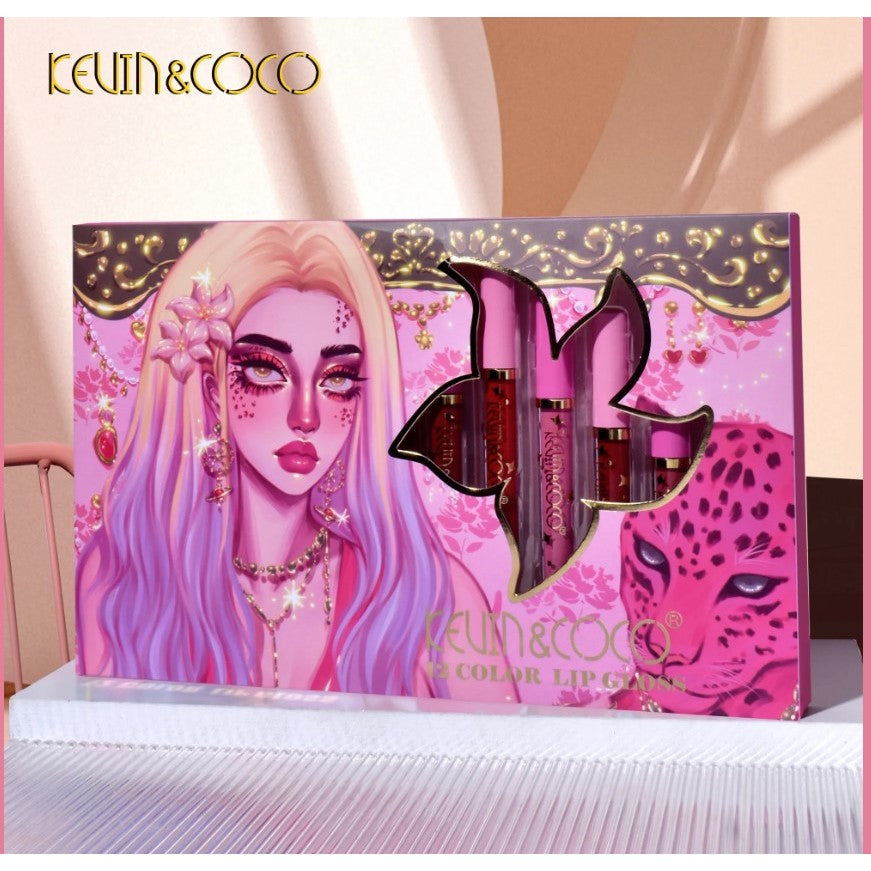 Комплект от 12 гланцове за устни | LipsWow