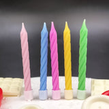 Set 12 Lumanari De Tort, Party, 6.5 Cm, Din Parafina - vivimall.ro