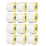 Set 12 Role Etichete Autoadezive Termice 100x150mm, 1000 Etichete/Rola, Etichetare Rapida si Precisa - vivimall.ro