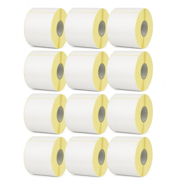 Set 12 Role Etichete Autoadezive Termice 100x150mm, 1000 Etichete/Rola, Etichetare Rapida si Precisa - vivimall.ro