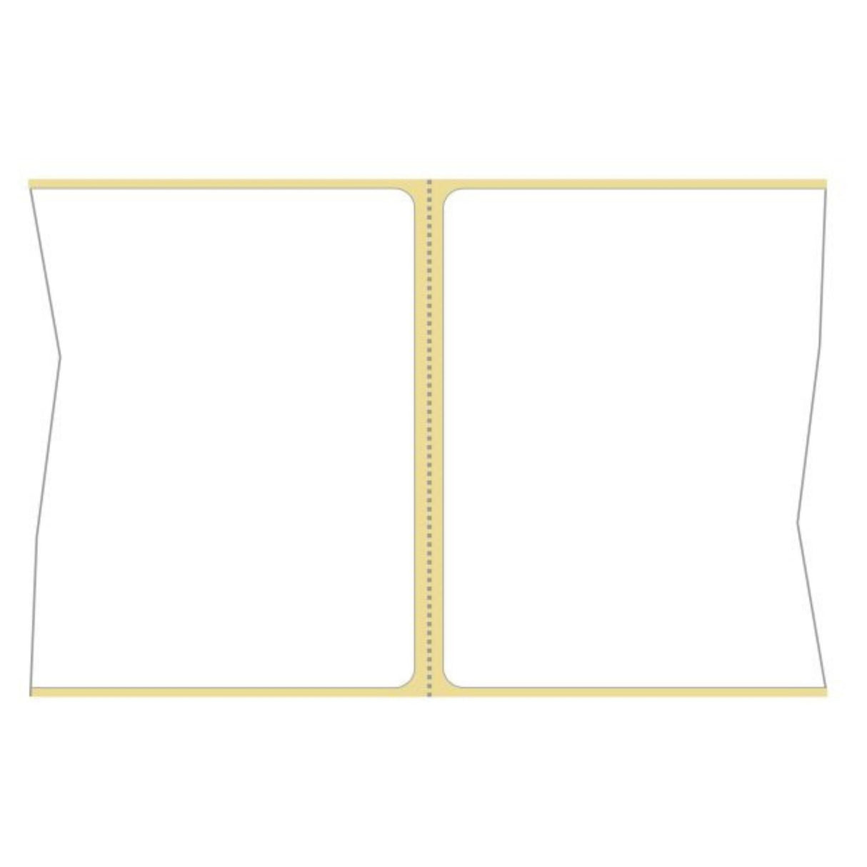 Set 12 Role Etichete Autoadezive Termice 100x150mm, 1000 Etichete/Rola, Etichetare Rapida si Precisa - vivimall.ro