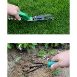 Set 12 Unelte de Gradina, Vivimall, pentru Plantare Prelucrare Sol si Ingrijire Plante, Material PVC si Cardboard, Cutie Inclusa, 37x28 cm, Verde - vivimall.ro