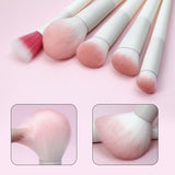 Set 14 Pensule de Machiaj cu Peri Moi, Flippy, cu Suport pentru Depozitare, Bej