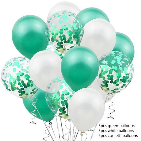 Set 15 Baloane Pentru Petrecere, Alb/, 30 Cm