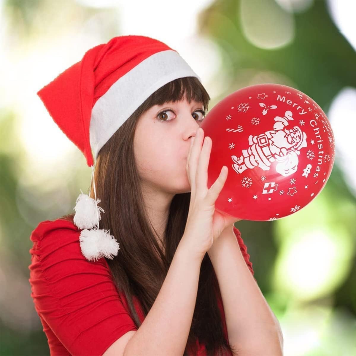 Set 16 Baloane Din Latex De Craciun | XmasJoy - vivimall.ro