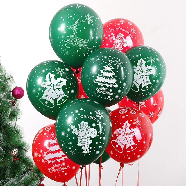 Set 16 Baloane Din Latex De Craciun | XmasJoy - vivimall.ro
