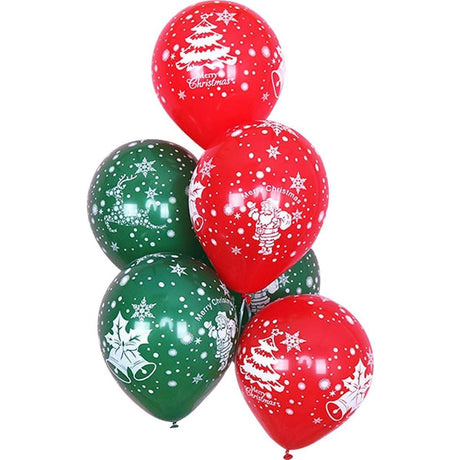 Set 16 Baloane Din Latex De Craciun | XmasJoy - vivimall.ro
