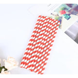 Set 16 Paie, Vivimall, pentru Masa de Craciun, din Hartie, 19.7 cm,Alb-Rosu - vivimall.ro