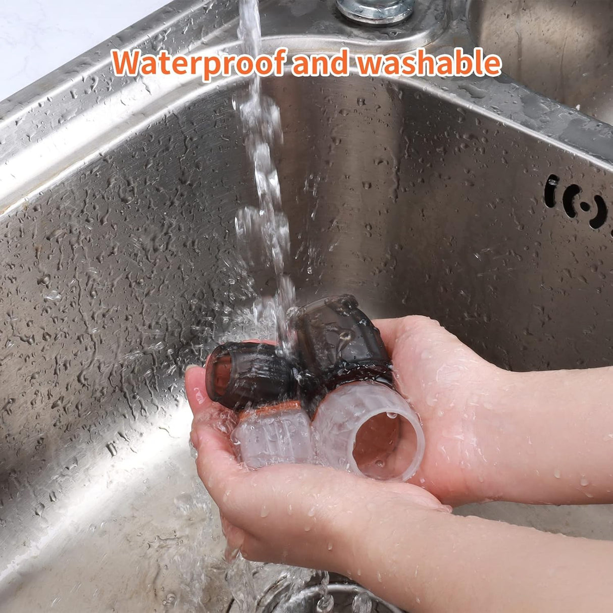 Set 16 Protectii pentru Picioare Scaun si Podea, Vivimall, Universale din Silicon, Model Patrat, Alb Transparent - vivimall.ro