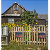 Set 2 Aparate Solare LED cu Ultrasunete, Vivimall, Repelent pentru Animale Mari si Mici, Lumina Rosie si Alba, Anti Rozatoare, Anti Insecte, Frecventa 9-36KHZ, 10.2 x 10.6 x 2.8 cm, Negru - vivimall.ro