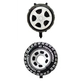 Set 2 Baloane din Folie Metalizata, Vivimall, Figurine Roti, Model Masini, 75-80 cm cm, Ambalaj Individual, Pai Inclus, Umflare cu Aer sau Heliu, Negru - vivimall.ro