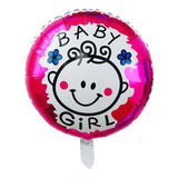 Set 2 Baloane din Folie Metalizata, Vivimall, Figurine Inima si Cerc, Tema Botez Fetita, 45 cm, Ambalaj Individual, Pai Inclus, Umflare cu Aer sau Heliu, Roz - vivimall.ro