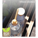 Set 2 capace de sticla pentru irigat florile Vivimall, stropitoare si teava, practic si usor de utilizat, portabil, reutilizabil, 8 x 7.5 cm, galben - vivimall.ro