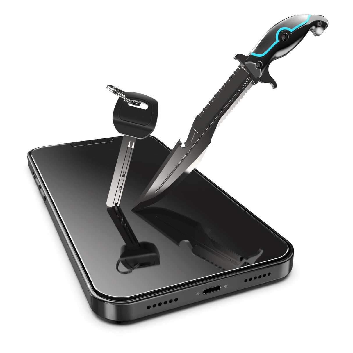 Set 2 folii sticla securizata cu sistem de montare usor si rapid Flippy compatibila cu Apple iPhone 12 / 12 Pro Transparent - vivimall.ro