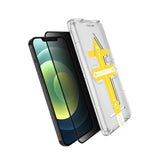 Set 2 folii sticla securizata cu sistem de montare usor si rapid Full Cover 3D Privacy Flippy compatibila cu Apple iPhone 11 / XR - vivimall.ro