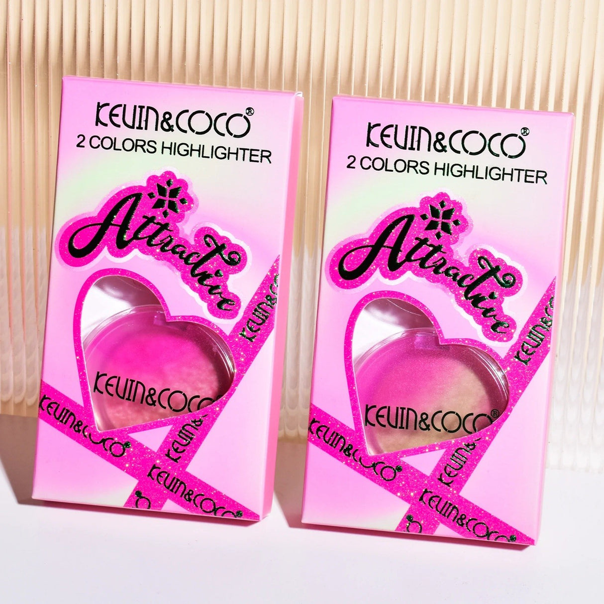 Set 2 Iluminatoare, Kevin&Coco, Attractive, Santa`s Blush Magical  Glow, Varianta A, Roz