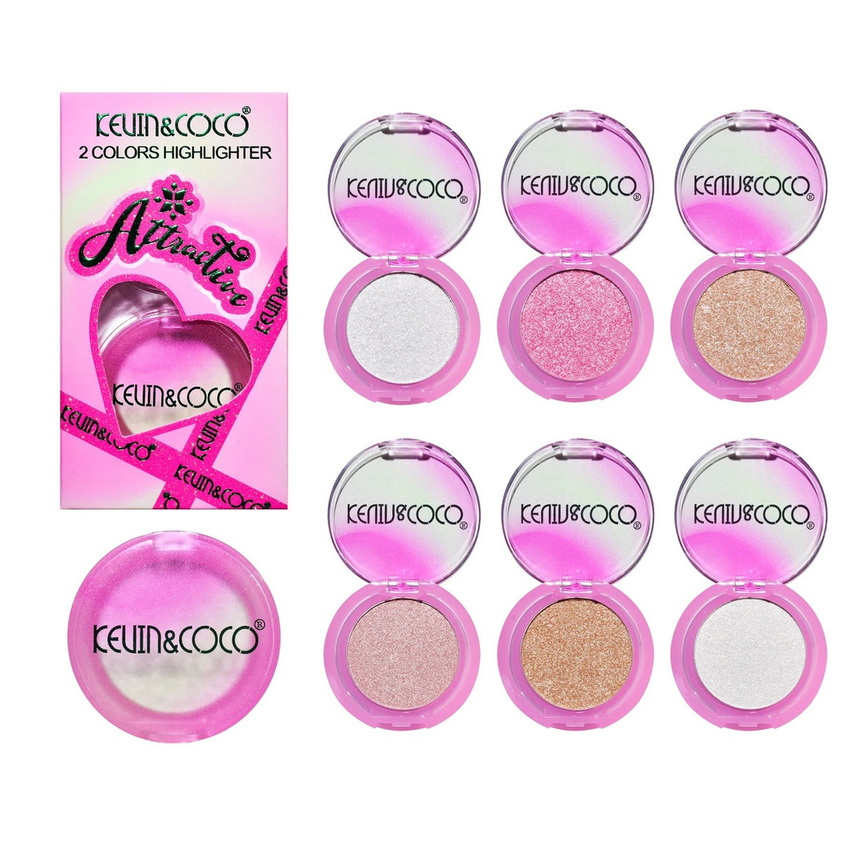 Set 2 Iluminatoare, Kevin&Coco, Attractive, Santa`s Blush Magical  Glow, Varianta A, Roz