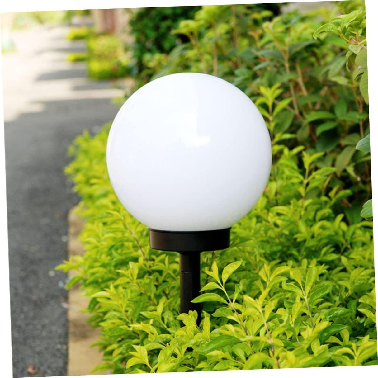 Set 2 Lampi Solare Led, Forma Sferica, Tip Glob, Diametru 10 Cm, Alb Cald - vivimall.ro