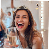 Set 2 Piese pentru Majorat, Vivimall, 15 x 13 x 5 cm, Coronita Printesa Gold si Panglica 18&amp;Fabulous, Negru - vivimall.ro