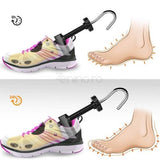 Set 2 Sanuri/Calapoade Reglabilile, Vivimall, pentru Alungit si Largit Pantofi, Geanta si Incaltator Incluse, Universale, Unisex, din ABS Premium, Arc, Marime 30 - 36, Galben - vivimall.ro