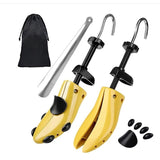 Set 2 Sanuri/Calapoade Reglabile Vivimall, Alungit si Largit Pantofi, Marimea 30-36, Universal, Arc, ABS Premium, Galben - vivimall.ro