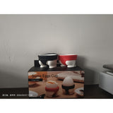 Set 2 Suporturi pentru Oua Fierte, Vivimall, Model Sumo, din Silicon si PP, Multicolor - vivimall.ro