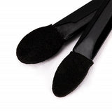 Set 20 de Aplicatoare Machiaj, Vivimall, 2 Capete, 6.2 cm, din Poliuretan si Burete, Negru - vivimall.ro