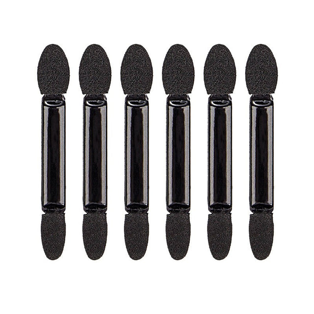 Set 20 de Aplicatoare Machiaj, Vivimall, 2 Capete, 6.2 cm, din Poliuretan si Burete, Negru - vivimall.ro