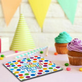 Set 20 Servetele de Masa, Vivimall, Colectia LA MULTI ANI, 33 x 33 cm, din Hartie, Multicolor - vivimall.ro