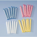 Set 24 Lumanari de Tort, Vivimall, Model Spirala, Party, 6.5 cm, din Parafina, Multicolor - vivimall.ro