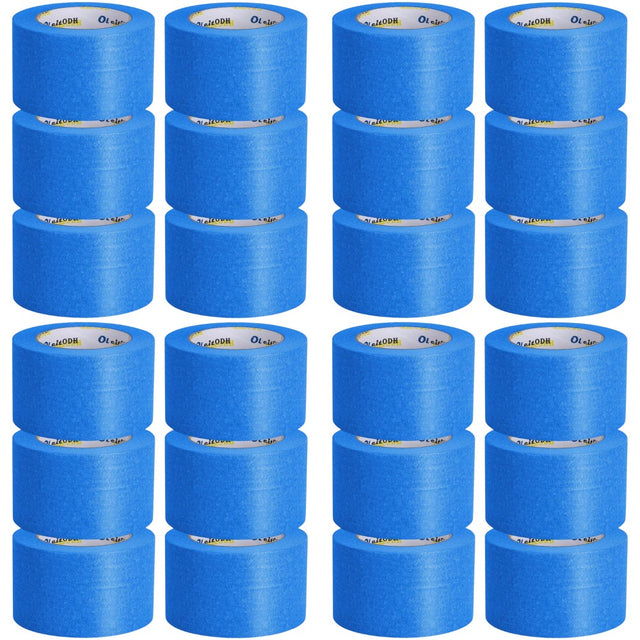 Set 24 Role Banda Adeziva de Mascare, Rezistenta UV, 48mmx50m, Rezistenta, Aderenta, Albastra - vivimall.ro
