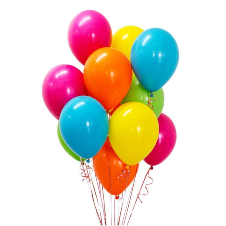 Set 25 Baloane din Latex, Vivimall Metalizate, Model Party, 30 cm, Multicolore, 2.8 g - vivimall.ro