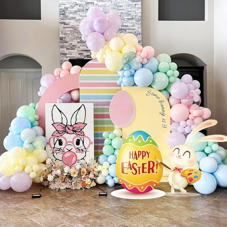 Set 25 Baloane din Latex, Vivimall, Model Party, 13 cm, Multicolore, Culori Pale, 1 g - vivimall.ro