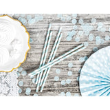 Set 25 Paie Din Hartie Cu Dungi | EcoSip 2 - vivimall.ro