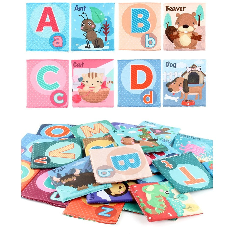 Set carduri litere textile educative | EduFabric - vivimall.ro