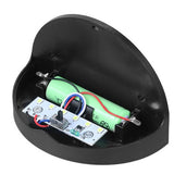 Set 2x Lampa solara de perete 6LED, Vivimall, carcasa neagra, lumina alb cald - vivimall.ro