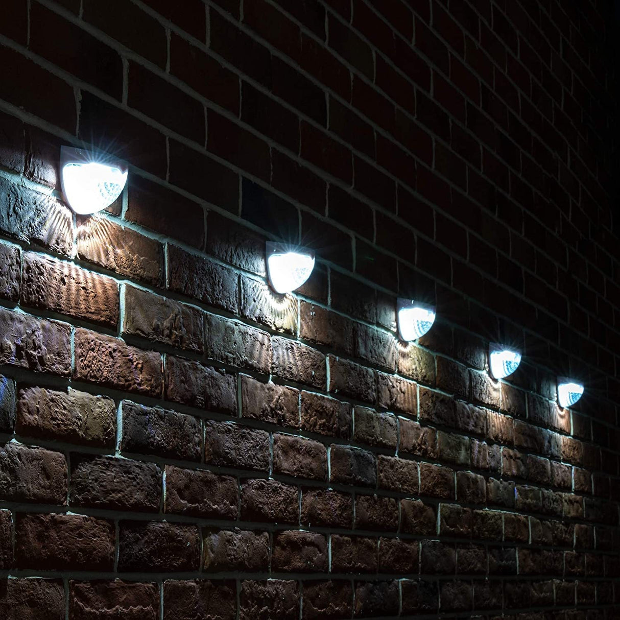 Set 2X Lampa Solara De Perete 6Led, Carcasa A, Lumina Rece - vivimall.ro