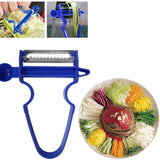 Set 3 Accesorii De Decojire, Razuire Si Feliere, Pentru Legume Si Fructe, Negru-Rosu-Albastru - vivimall.ro